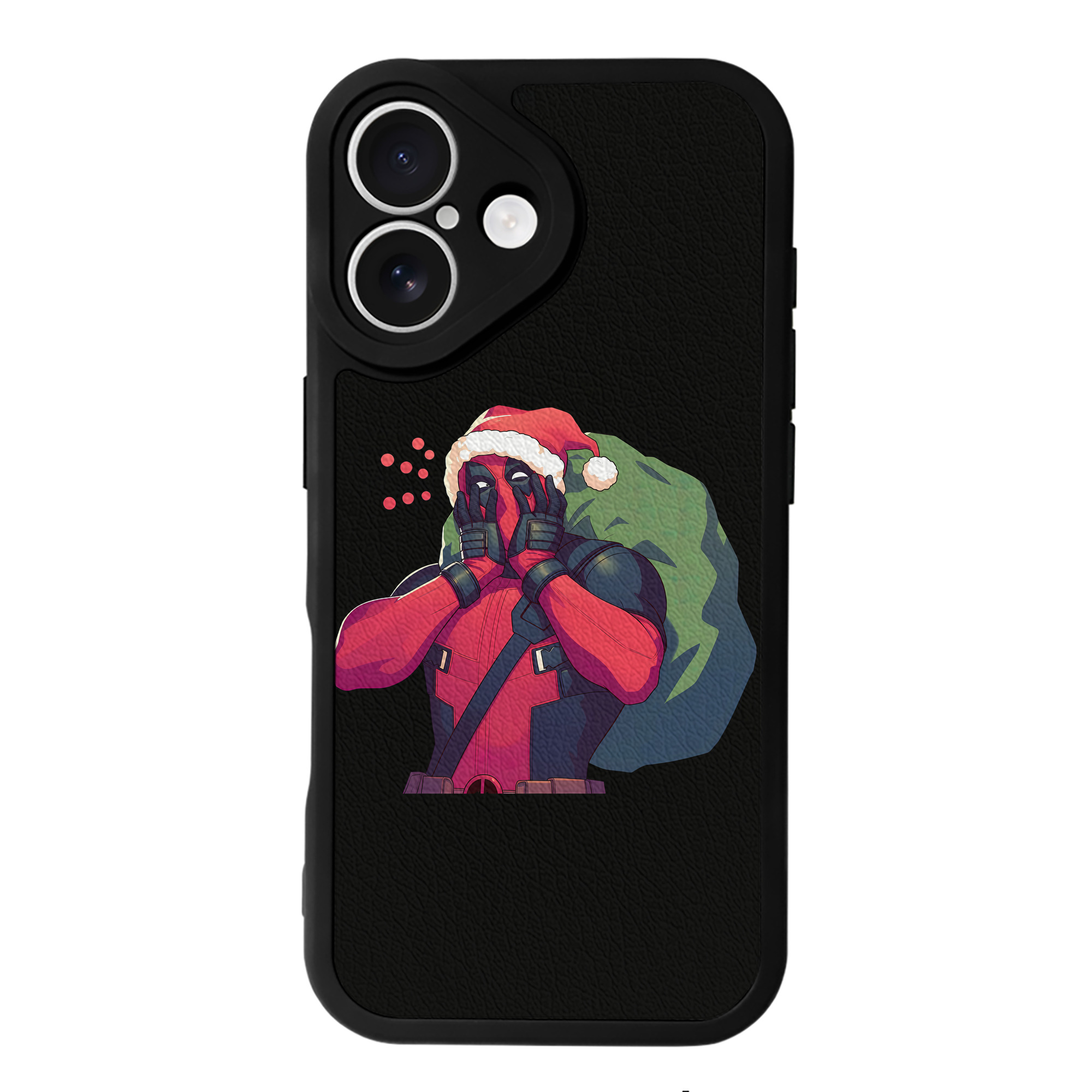 （画像用） Deadpool デッドプール 【iPhone 16シリーズ対応】シリコンスマホケース（レザー調） 材質：シリコン